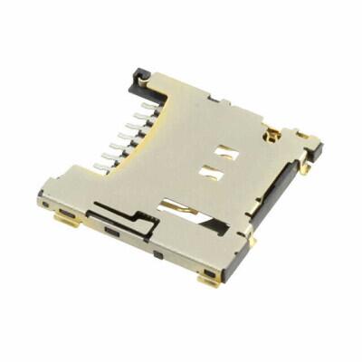 10 (8 + 2) Position Card Connector Secure Digital - microSD™ Surface Mount, Right Angle Gold - 1