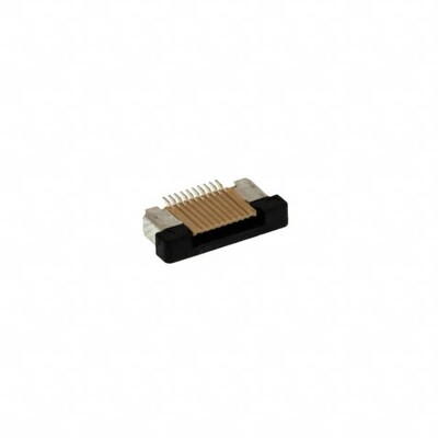 10 Position FFC Connector Contacts, Bottom 0.020