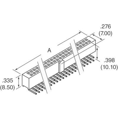 10 Position Header Connector 0.100