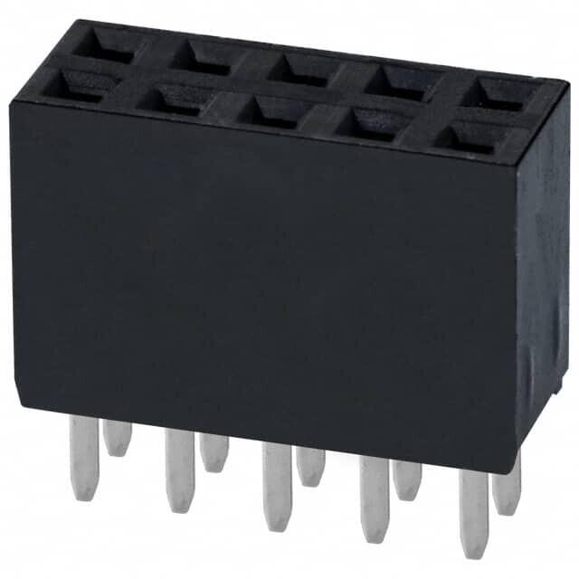 10 Position Header Connector 0.100" (2.54mm) Through Hole Tin