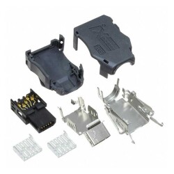 10 Position Multi-Purpose Plug Connector IDC Free Hanging (In-Line) - Hirose Electric Co Ltd