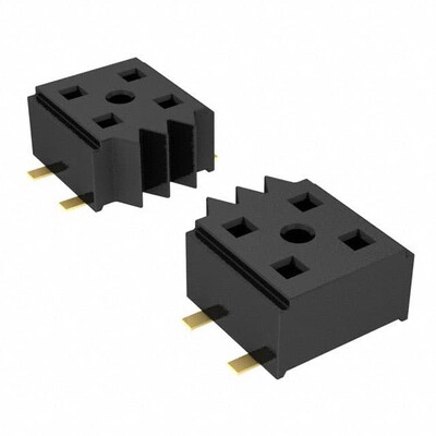 10 Position Receptacle, Bottom Entry Connector Surface Mount - 1