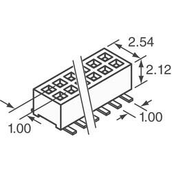 10 Position Receptacle Connector 0.039