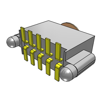 10 Position Receptacle Connector 0.050