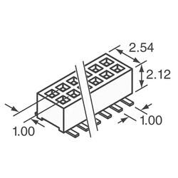 10 Position Receptacle Connector 0.039