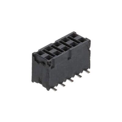 10 Position Receptacle, Pass Through Connector Surface Mount - 1