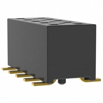 10 Position Receptacle, Pass Through Connector Surface Mount - 1