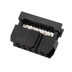 10 Position Rectangular Socket Connector IDC Gold - On Shore Technology Inc.