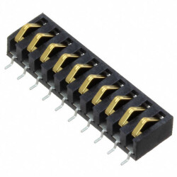 10 Position Spring Compression Contact, Non-Gendered Connector Surface Mount - Samtec Inc.