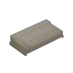 10 Rectangular Connectors - Housings Receptacle Natural 0.098