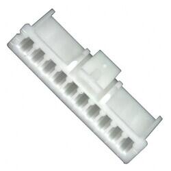 10 Rectangular Connectors - Housings Receptacle Natural 0.098