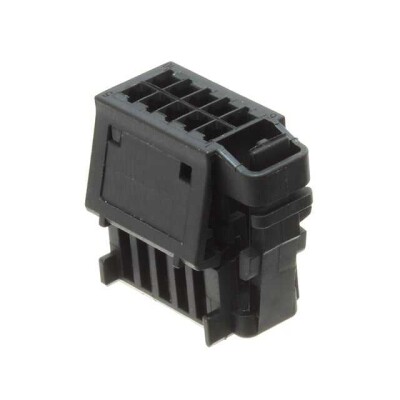 10 Rectangular Connectors - Housings Receptacle Black 0.098