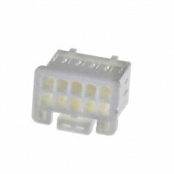 10 Rectangular Connectors - Housings Receptacle Natural 0.079
