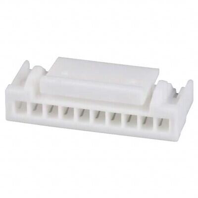 10 Rectangular Connectors - Housings Receptacle Natural 0.049