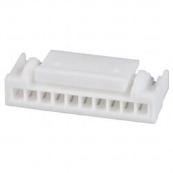 10 Rectangular Connectors - Housings Receptacle Natural 0.049