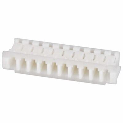 10 Rectangular Connectors - Housings Receptacle Natural 0.059