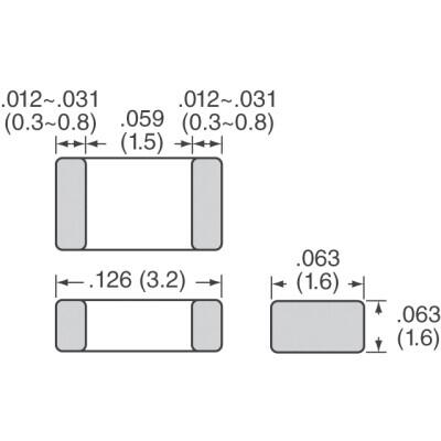 10 µF ±10% 16V Ceramic Capacitor X7R 1206 (3216 Metric) - 1