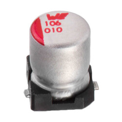 10 µF 16 V Aluminum Electrolytic Capacitors Radial, Can - SMD 2000 Hrs @ 85°C - Würth Elektronik