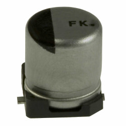 10 µF 50 V Aluminum Electrolytic Capacitors Radial, Can - SMD 2000 Hrs @ 105°C - Panasonic Electronic Components