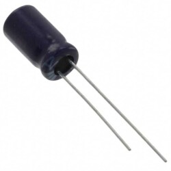 100 µF 25 V Aluminum Electrolytic Capacitors Radial, Can 2000 Hrs @ 85°C - KEMET