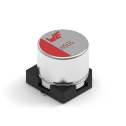100 µF 50 V Aluminum - Polymer Capacitors Radial, Can - SMD 28mOhm 10000 Hrs @ 105°C - Würth Elektronik