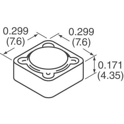 100 µH Shielded Drum Core, Wirewound Inductor 860 mA 383mOhm Nonstandard - 2