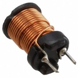 100 µH Unshielded Drum Core, Wirewound Inductor 2.4 A 125mOhm Max Radial, Vertical Cylinder (Open) - 1