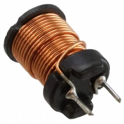 100 µH Unshielded Drum Core, Wirewound Inductor 2.4 A 125mOhm Max Radial, Vertical Cylinder (Open) - 1