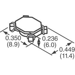 270 µH @ 100 kHz 2 Line Common Mode Choke Surface Mount 1.6A DCR 60mOhm (Typ) - 3