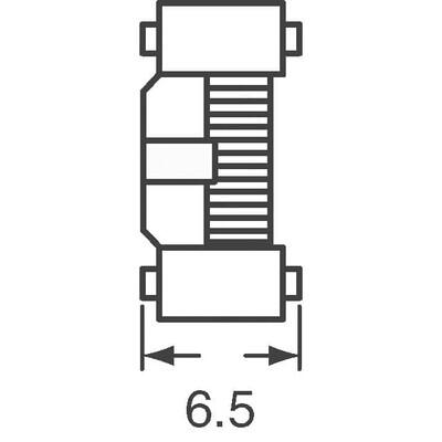 3.3 mH @ 100 kHz 2 Line Common Mode Choke Surface Mount 8.9 kOhms @ 100 kHz 650mA DCR 360mOhm - 5