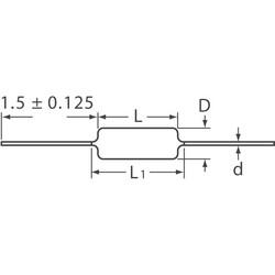 100 kOhms ±0.1% 0.125W, 1/8W Through Hole Resistor Axial Moisture Resistant Metal Film - 2