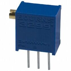 100 kOhms 0.5W, 1/2W PC Pins Through Hole Trimmer Potentiometer Cermet 25.0 Turn Side Adjustment - Bourns Inc.