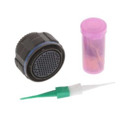 100 Position Circular Connector Plug, Female Sockets Crimp - Amphenol Aerospace Operations