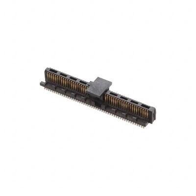 100 Position Connector Header, Center Strip Contacts Surface Mount Gold - 1