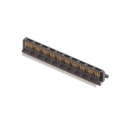 100 Position Connector Header, Center Strip Contacts Surface Mount Gold - 1