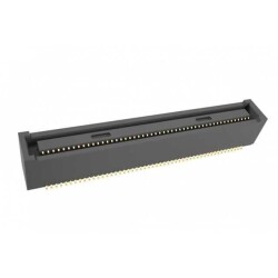100 Position Connector Receptacle, Center Strip Contacts Surface Mount Gold - Amphenol ICC (FCI)