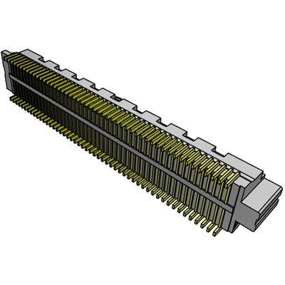 100 Position Connector Socket, Outer Shroud Contacts Surface Mount Gold - 2