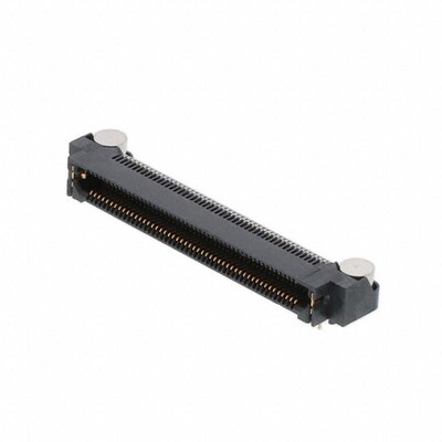 100 Position Connector Socket, Outer Shroud Contacts Surface Mount, Right Angle Gold - 1