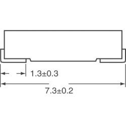 100 µF 6.3 V Aluminum - Polymer Capacitors 2917 (7343 Metric) 15mOhm 2000 Hrs @ 105°C - Panasonic Electronic Components (1)