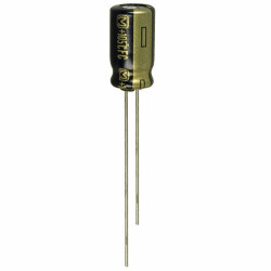 100 µF 25 V Aluminum Electrolytic Capacitors Radial, Can 1000 Hrs @ 105°C - Panasonic Electronic Components