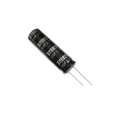 100 F (EDLC) Supercapacitor 2.7 V Radial, Can 10mOhm @ 1kHz 1000 Hrs @ 85°C - 1