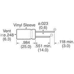 1000 µF 50 V Aluminum Electrolytic Capacitors Radial, Can - 2000 Hrs @ 105°C - Panasonic Electronic Components (1)