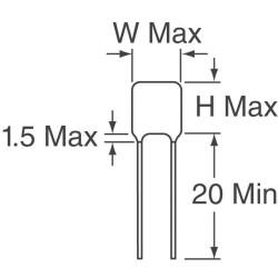 1000 pF Film Capacitor 50V Polyester Radial - 2