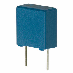 1000 pF Film Capacitor 600V 1000V (1kV) Polypropylene (PP), Metallized - Stacked Radial - EPCOS - TDK Electronics