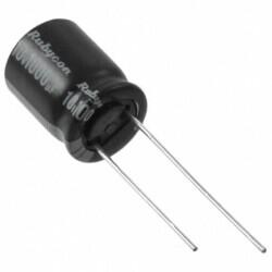 1000 µF 10 V Aluminum Electrolytic Capacitors Radial, Can 10000 Hrs @ 105°C - Rubycon