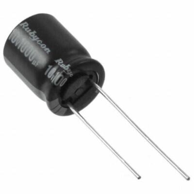 1000 µF 10 V Aluminum Electrolytic Capacitors Radial, Can 10000 Hrs @ 105°C - 1