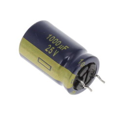 1000 µF 25 V Aluminum Electrolytic Capacitors Radial, Can 5000 Hrs @ 105°C - 1