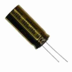 1000 µF 100 V Aluminum Electrolytic Capacitors Radial, Can 2000 Hrs @ 85°C - Nichicon