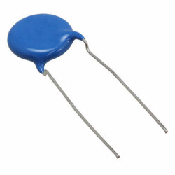 10000 pF ±20% 440VAC Ceramic Capacitor Y5V (F) Radial, Disc - KEMET
