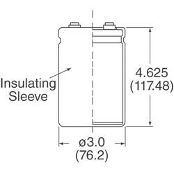 10000µF 250V Aluminum Electrolytic Capacitors Radial, Can - Screw Terminals 2000 Hrs @ 85°C - 4